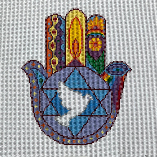 Peace Dove Hamsa Hand C-PLD-SU501