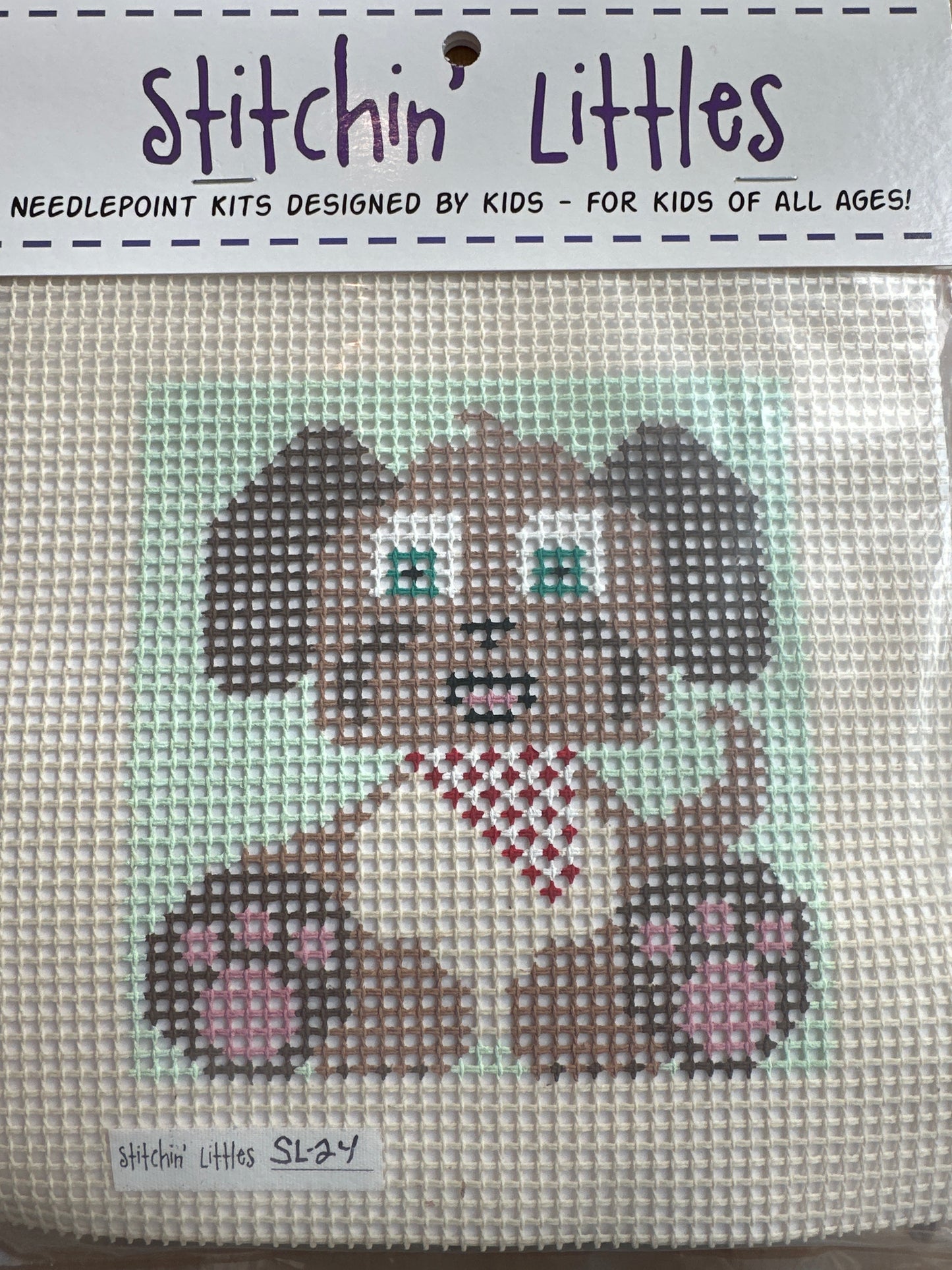 Puppy Needlepoint Kit for Kids C-PPDSL24