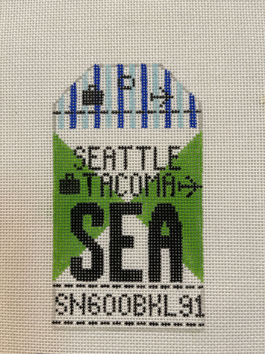 Seattle Retro Travel Tag C-HNSEA