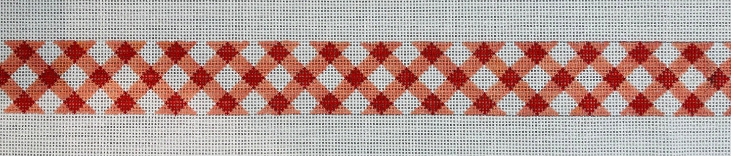 Coral Gingham Belt (short) C-B489HH