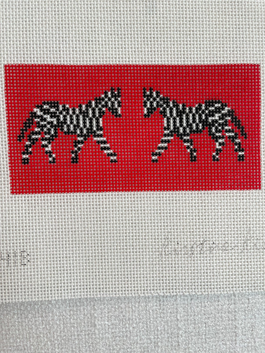 Zebras on Red clutch insert C-KKSG41B