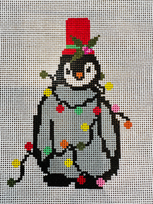 Penguin with Holiday Lights C-MK401