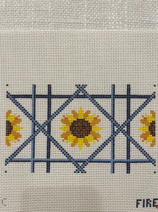 Sunflower Clutch with Blue Caning C-FI050C