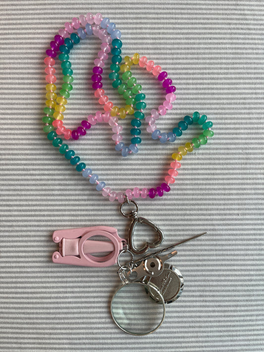 Tool Necklace A-VWNNecklace in Rainbow Beads