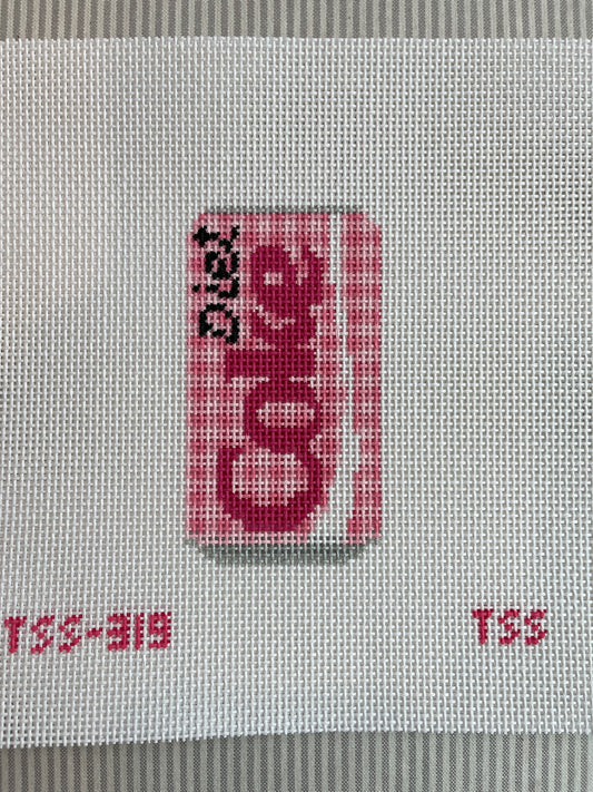 Pink Gingham Diet Coke Can C-TSS319
