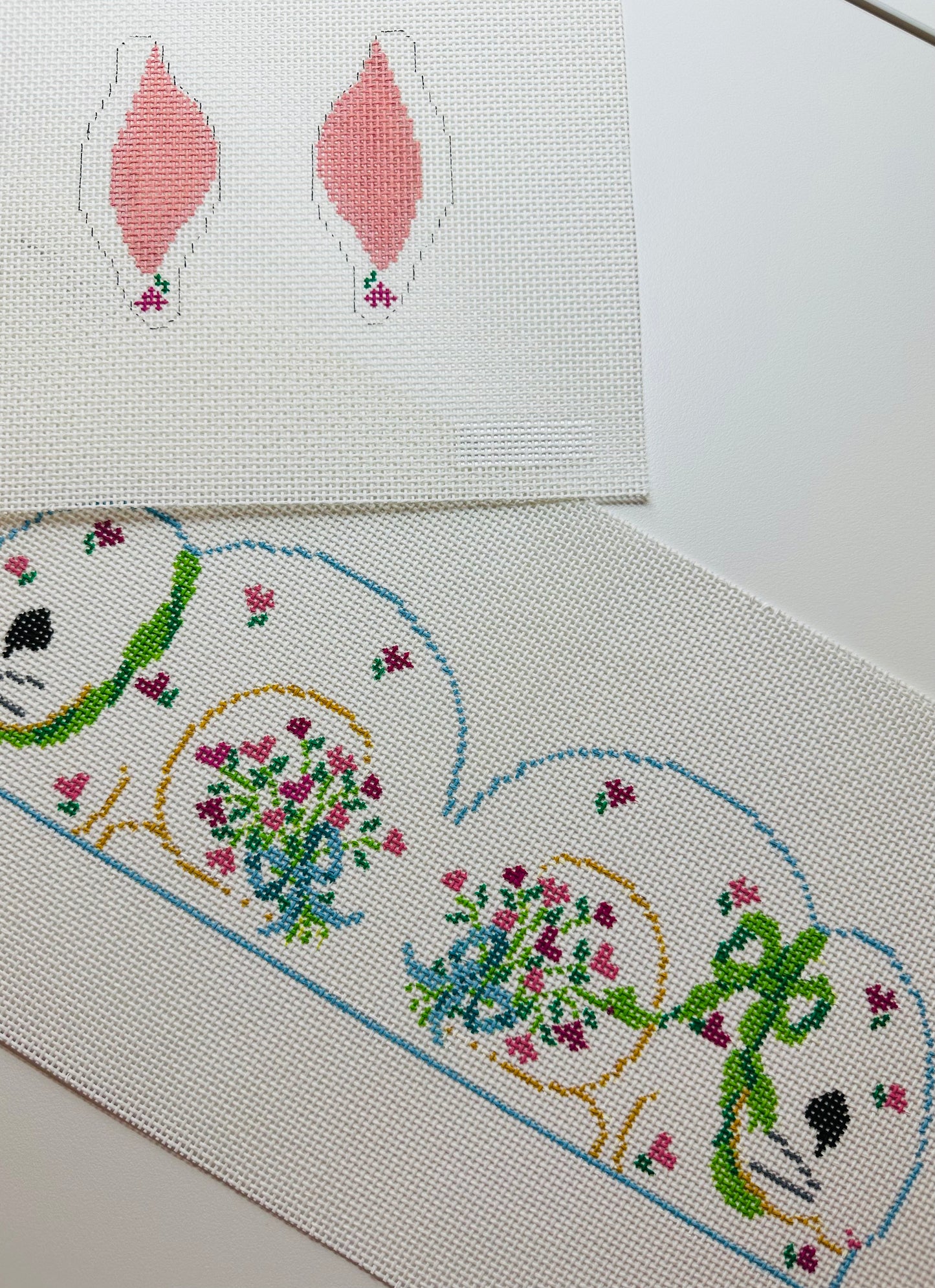 Stand Up 2-sided Bunny Pink Hearts C-CD155H