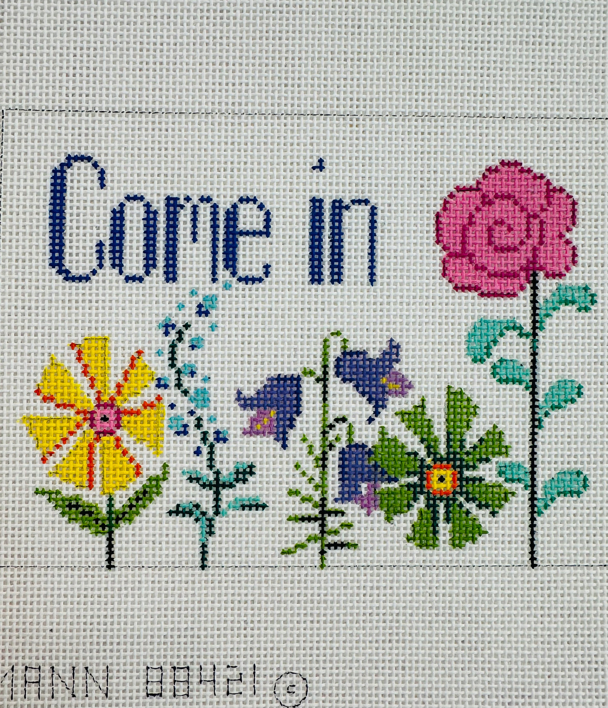 Floral Come In Sign C-88421
