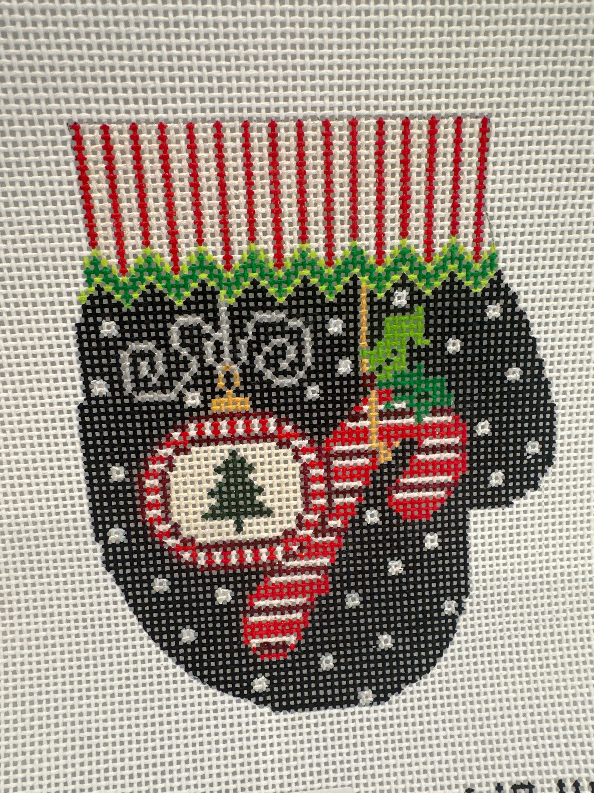 Candy Cane Mitten TS-XO147PO