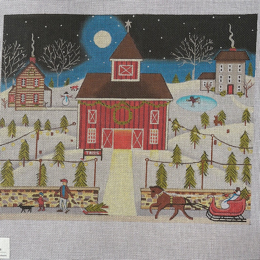 Tree Farm in Winter Scene C-PPDMCCL02