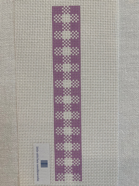 Lavender Gingham Key Fob C-LSNfob1