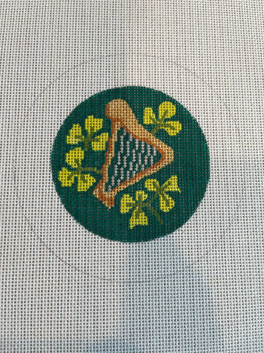 Harp and Shamrock 3” round C-PPBC48