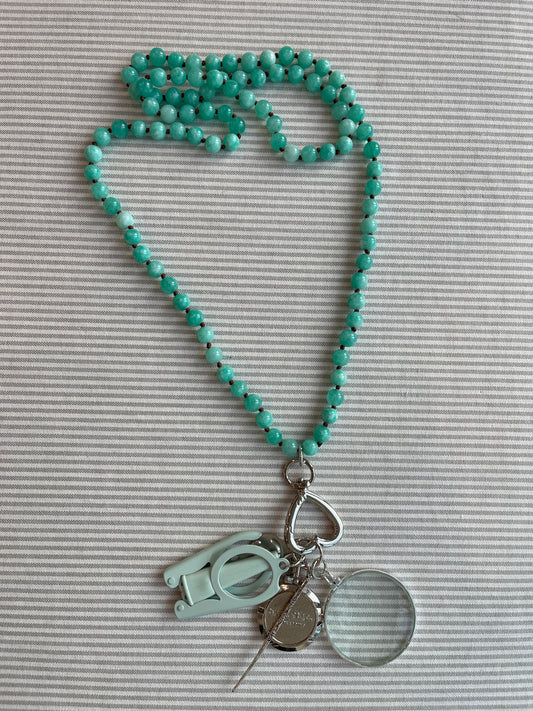 Tool Necklace A-VWNNecklace in Teal Beads