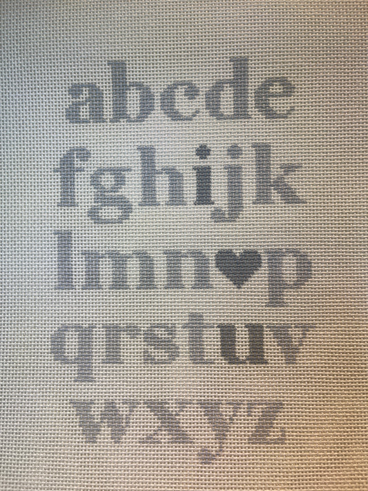 ABC I Love U (in grey scale) C-MHBVAL105C