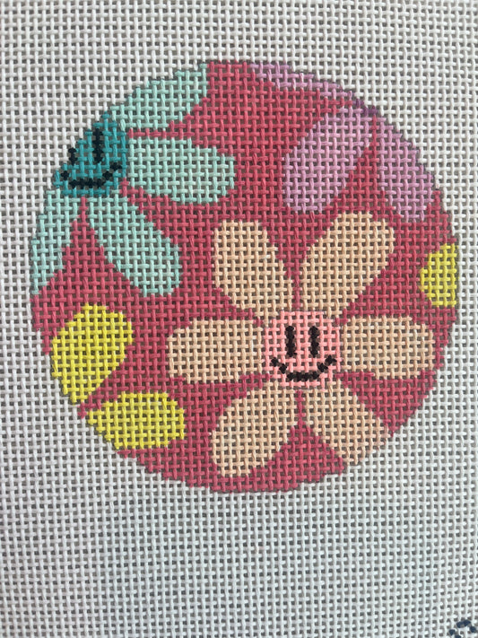 Happy Flowers Round C-MS76