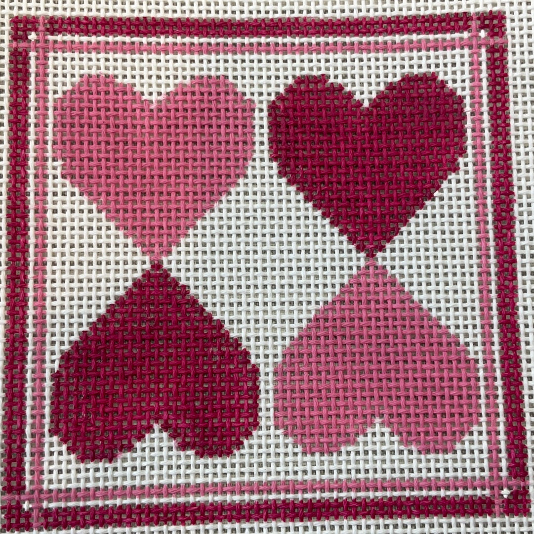 Four Magenta Hearts C-KCD2239