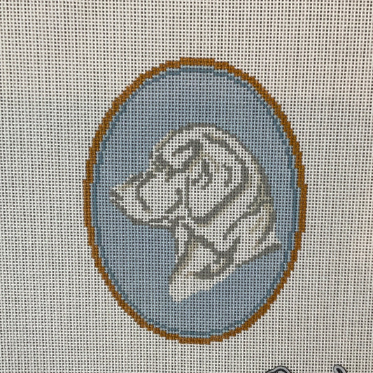 Labrador Retriever Cameo in Blue C-RS203