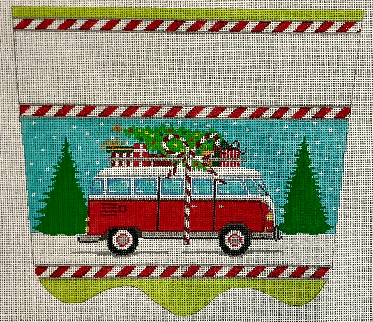 VW Christmas Bus Stocking Cuff C-TSXC42