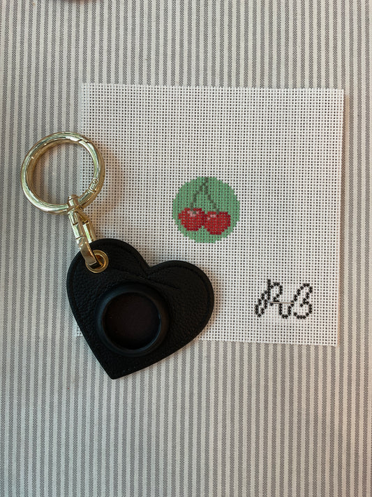 Heart Air Tag Black A-RBATblack