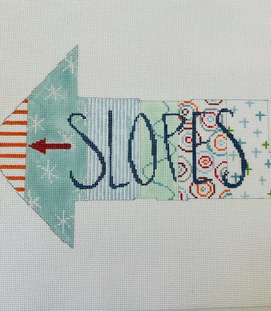 Ski Slopes Sign C-PET090