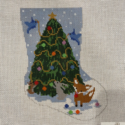 Tree with Animals Mini Stocking C-KCNBS01