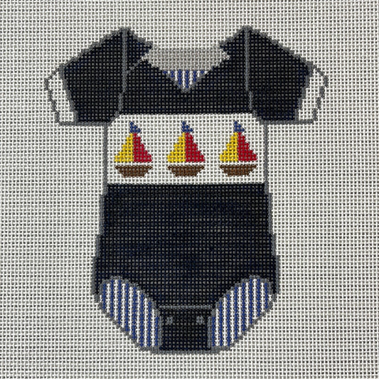 Navy Onsie with Sailboats C-TMC XO183I