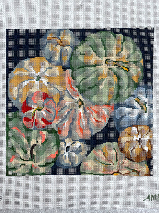 Tumbling Pumpkins 10” square