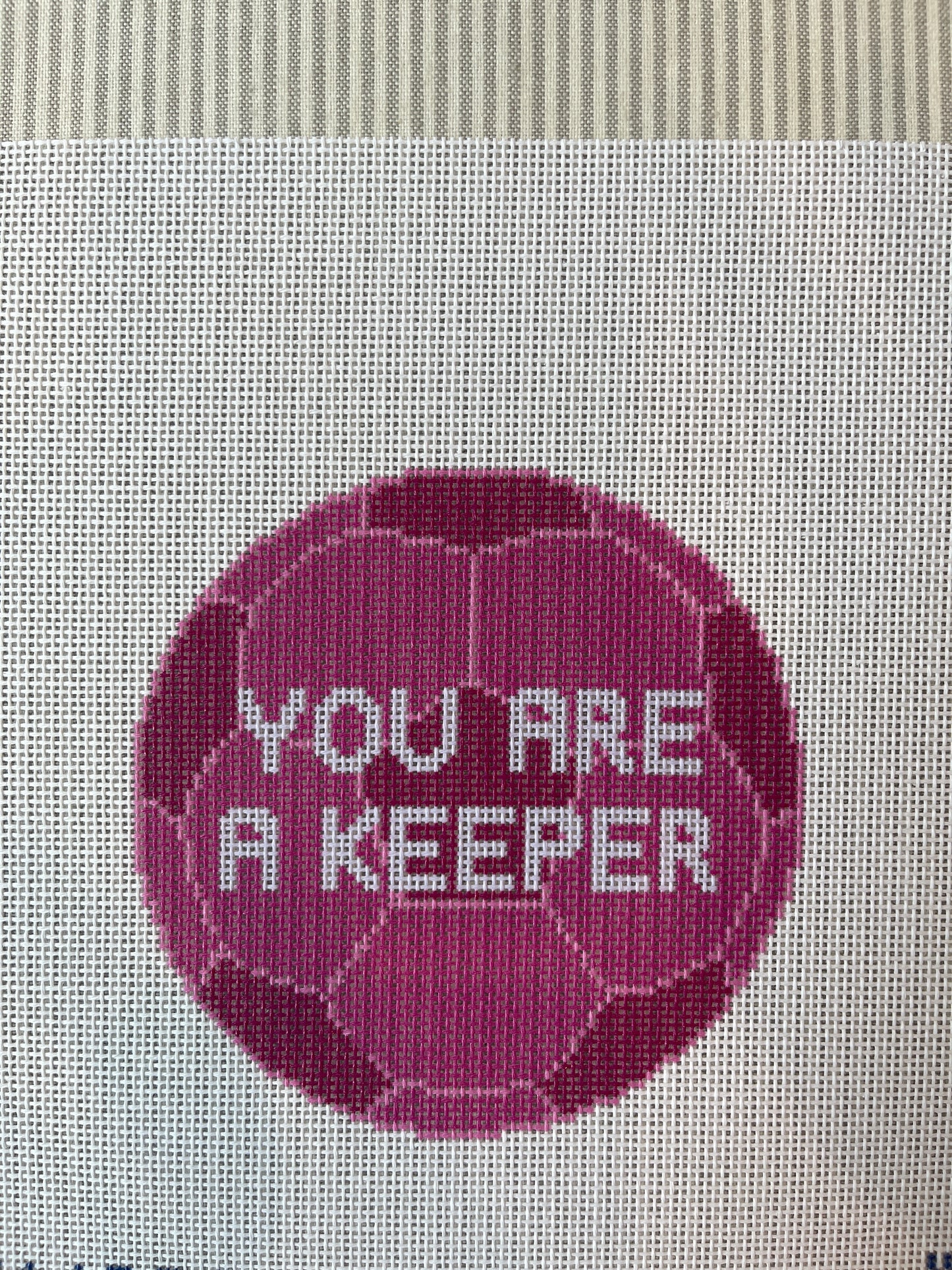 You Are A Keeper Pink Soccer Ball C-TA1086