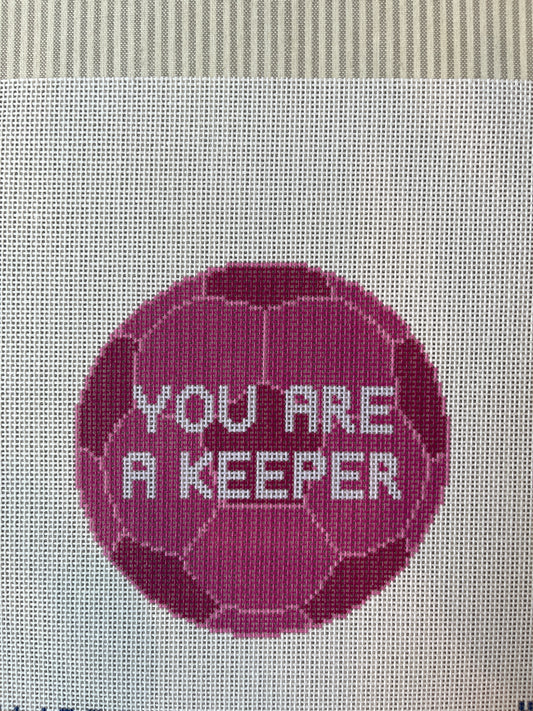 You Are A Keeper Pink Soccer Ball C-TA1086
