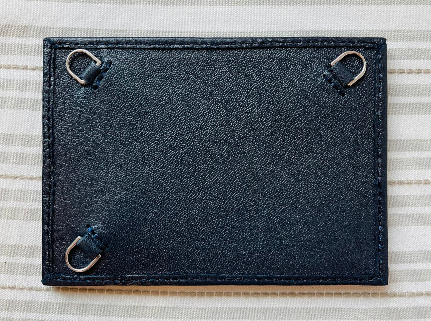 Leather Self Finishing Rectangle Frame - Navy Blue A-PESFRF NVY