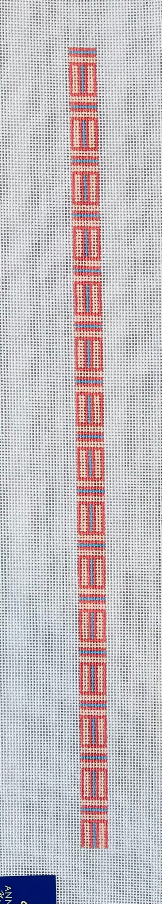 Coral Cross Hatch Wrap Bracelet C-AF209