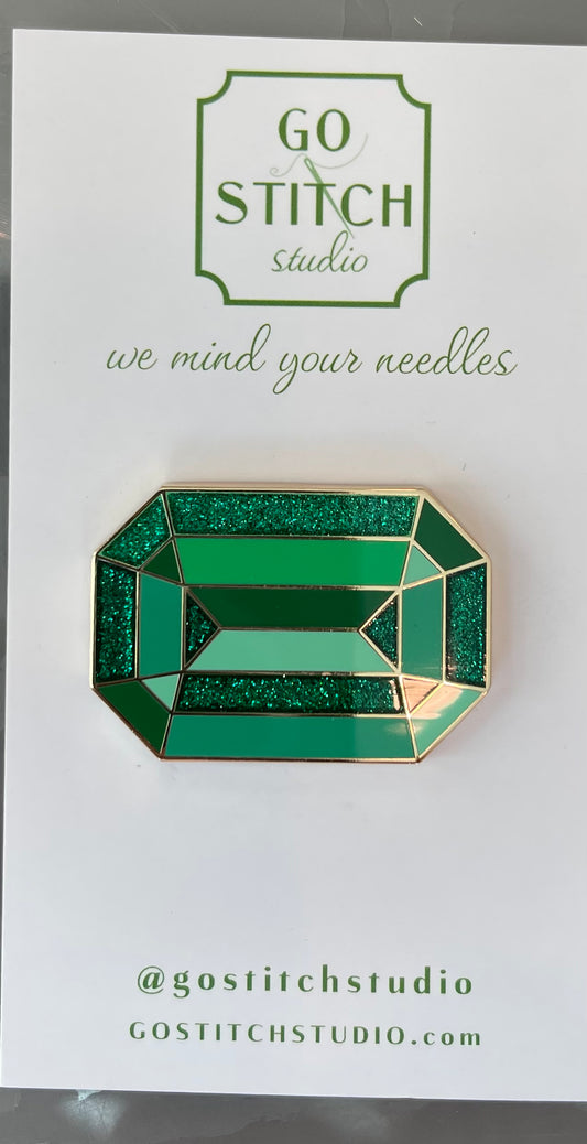 Green Diamond Gem Needle Minder A-GSSDIA