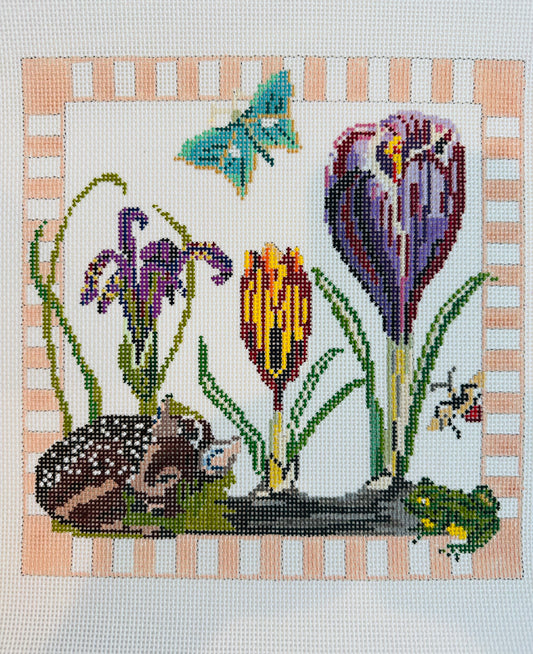 Spring Florals with Fawn C-AB62