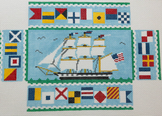 Nautical Brick Cover with Tall Ship C-LP040