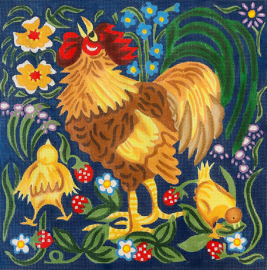 Rooster with Strawberries C-TMCC265A