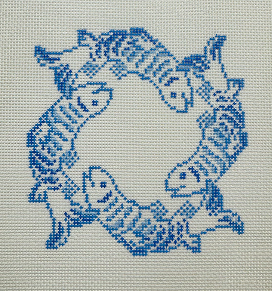 Blue Fish Wreath C-TG0692