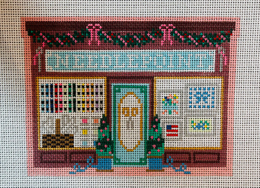 Christmas Village Needlepoint Shop C-LPshop