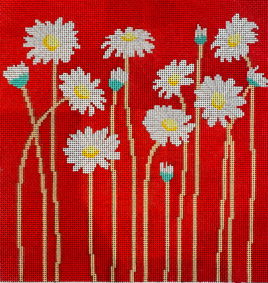 Daisies on Red 18M TS-ASIT055