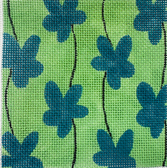 Mod Flower on Green 4” C-LC032121PS