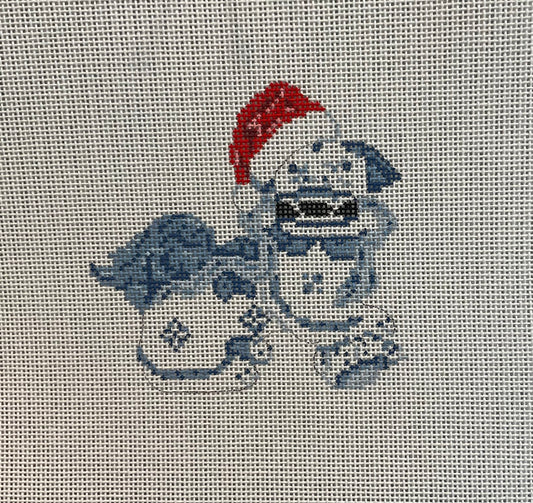 Foo Dog with Santa Hat C-KW81