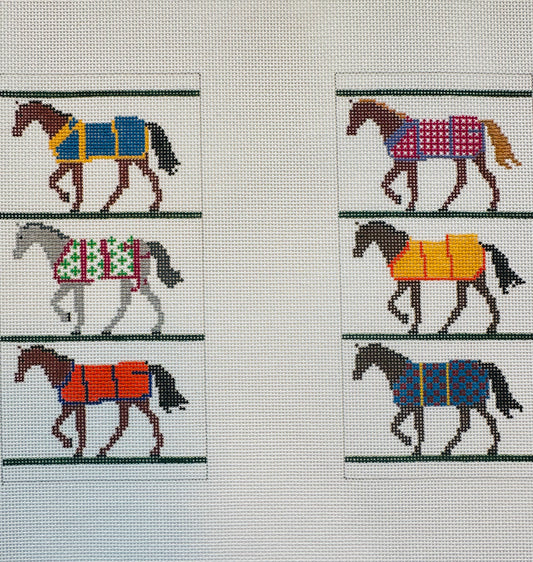 Horses in Blankets Eyeglass Case C-TMCG7