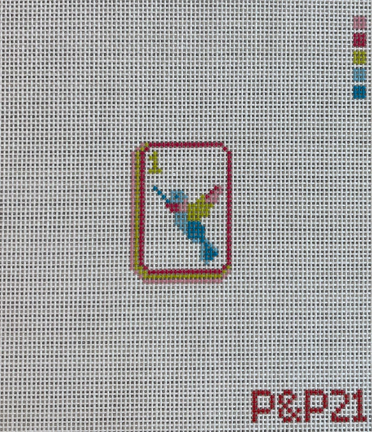 Bam Bird Mahjong Tile mini C-PP21