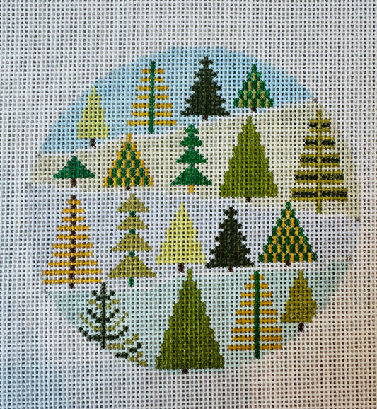 Many Trees 4” Round C-DS0144