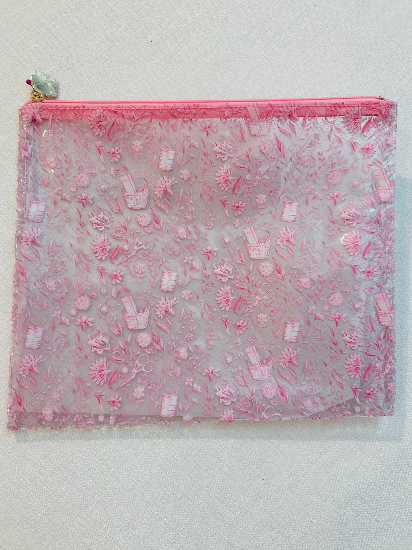 Large Stitching Pattern Project Bag 11 x 13” A-PLDPB76