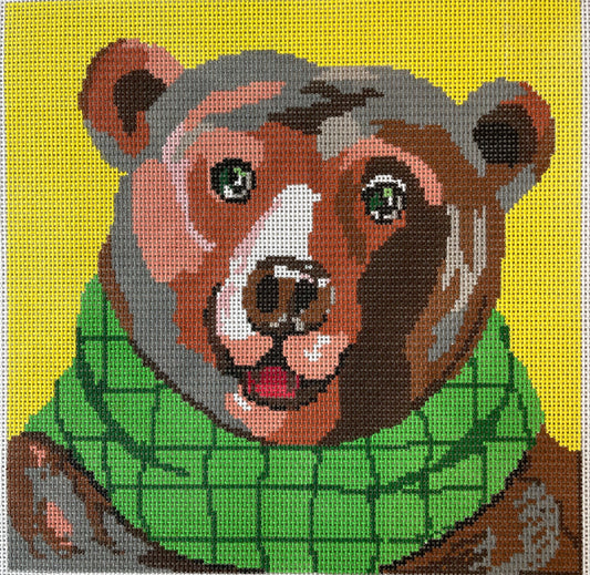 Bear on Yellow C-ASIT308