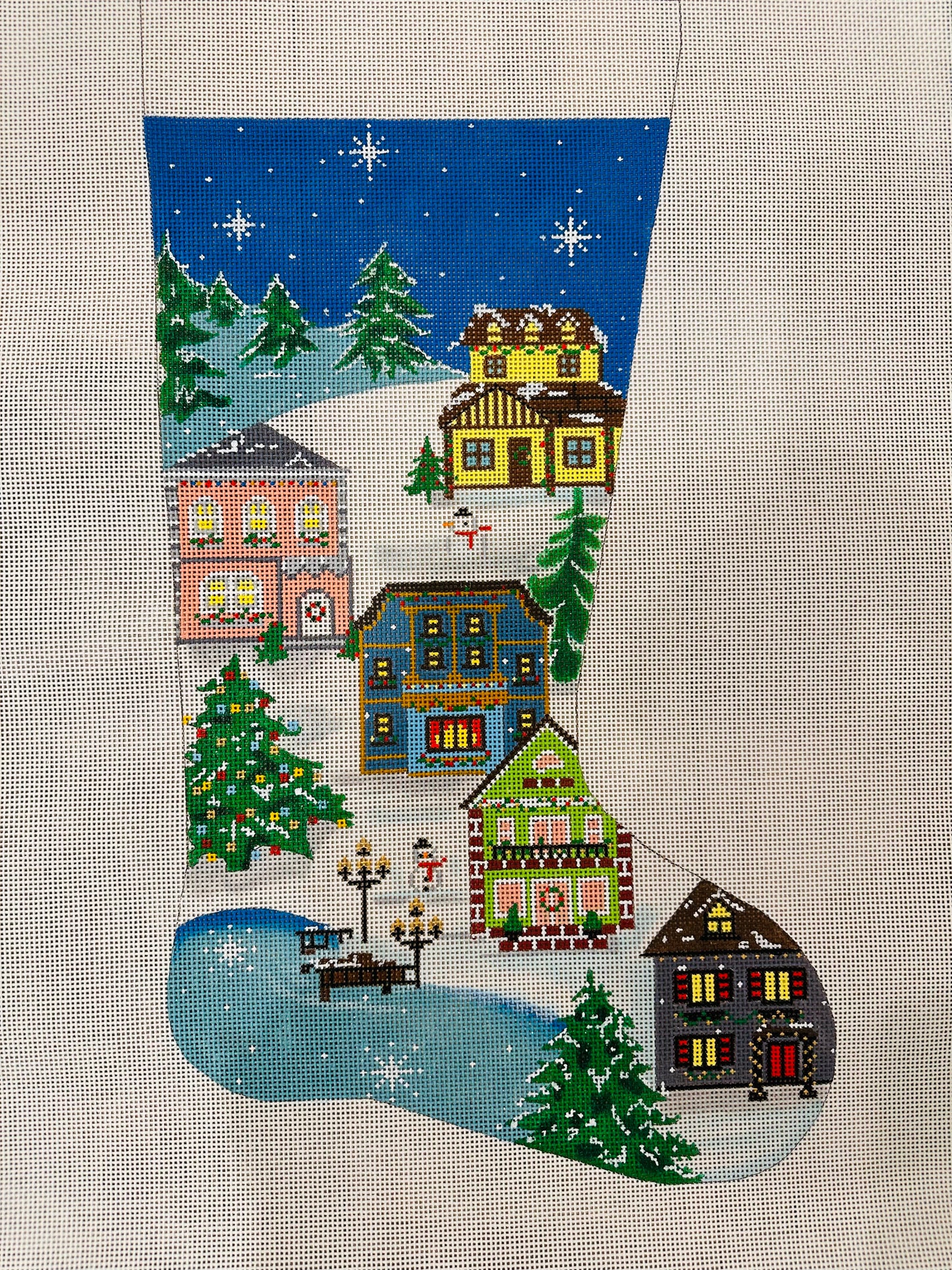 Winter Village Stocking 13M C-AP2845