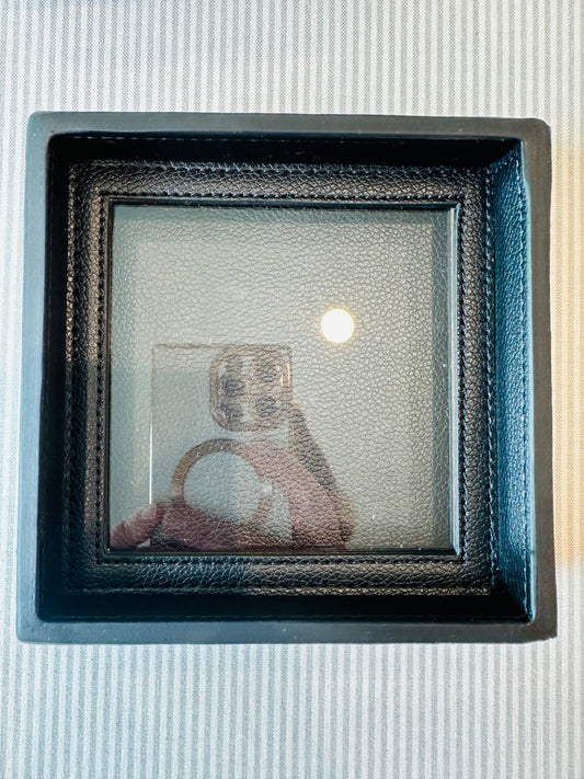 Leather Coaster 4x4” A-TAT4x4 Black
