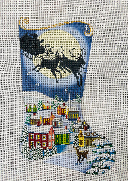 Santa’s Sleigh Stocking 13M C-AP4026