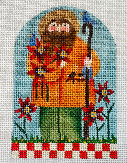 Farmer with Blue Birds C-1226A