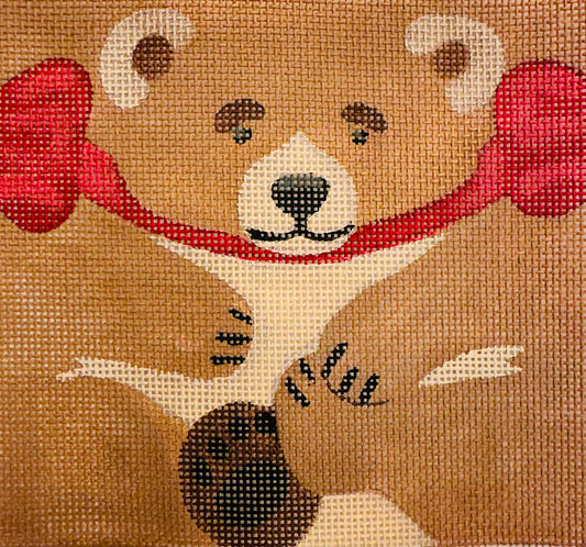 3-D Bear with Bow C-LDTP108