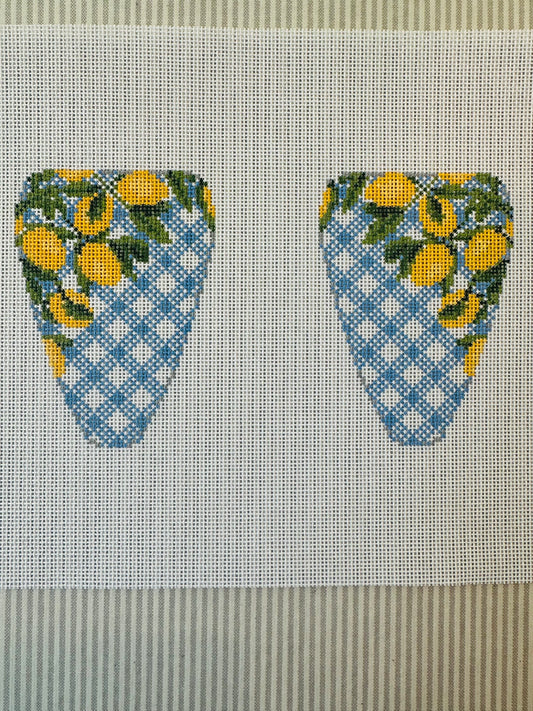 Lemons on Blue Scissor Case C-APSC01
